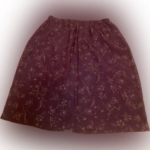More Promises Vintage  Maroon  Long Women’s Skirt Made In USA size 14W